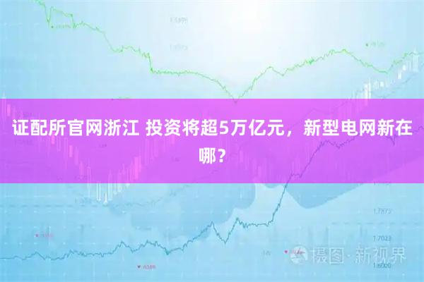 证配所官网浙江 投资将超5万亿元，新型电网新在哪？